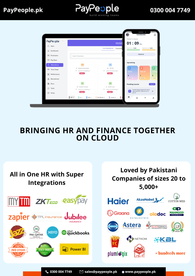 How to guide employees on finance tax in Payroll software in karachi Pakistan?